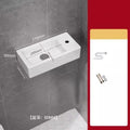32/33/37cm Small Apartment Bathroom Sink Wall-mounted Ceramic Washbasin Balcony Washroom Corner Hanging Basin with Faucet Set